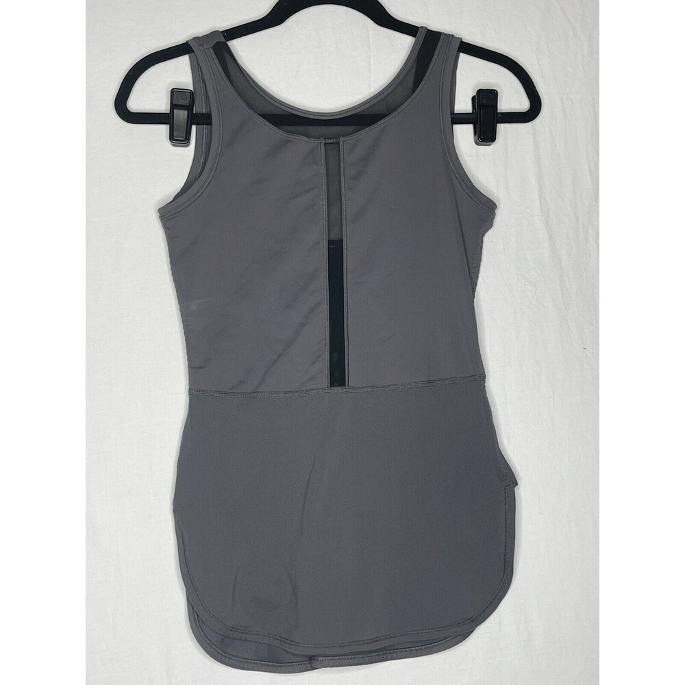 Lululemon Gray Black Ride Inside Tank Athletic Top Size 2 - Picture 3 of 6